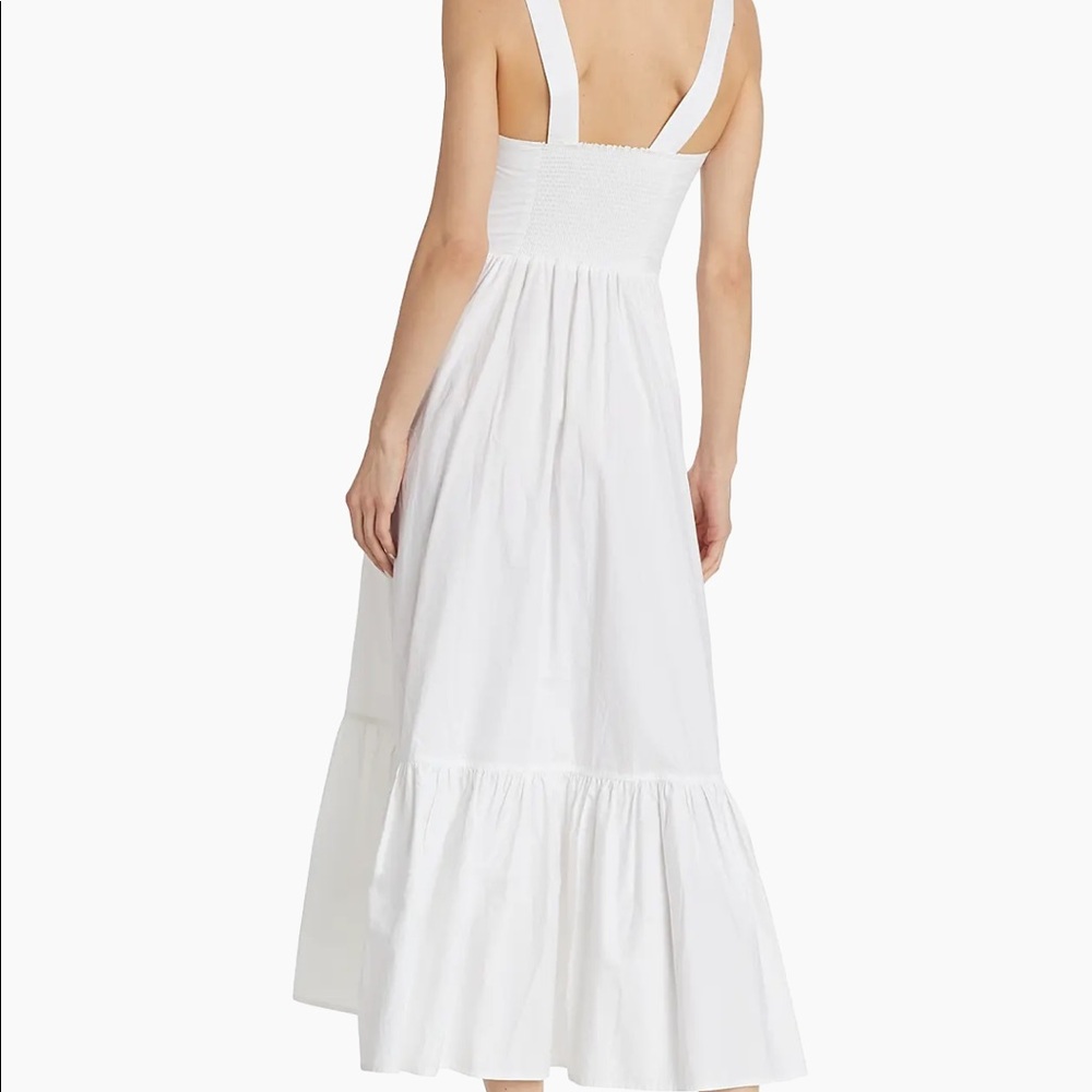 A.L.C Lilah Cotton Midi Dress - White - Picture 2 of 8
